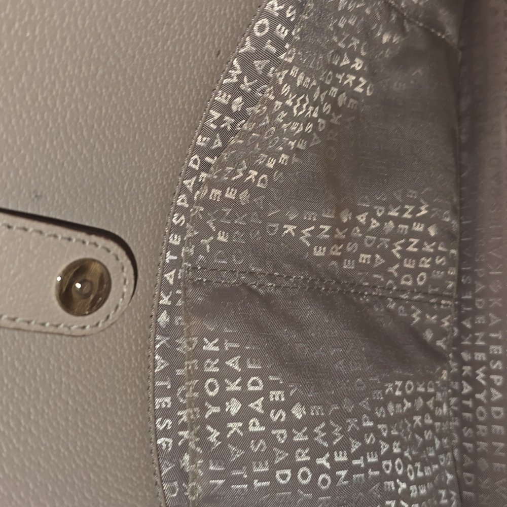 Kate Spade Terri Grove Taupe Shoulder Bag W/ Real Real Dust Bag - Picture 10 of 11